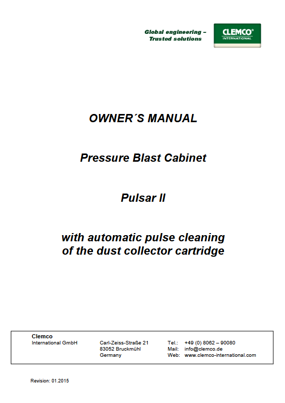 Pulsar II Compact Blast Cabinet